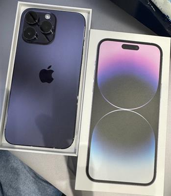 IPhone 14 ProMax 256GB viola come nuovo + custodia + cavo ma