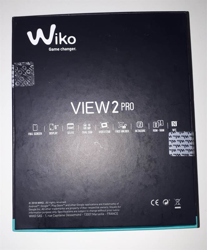 Foto 2Wiko View 2 Pro 64 GB, MAI UTILIZZATO, modello W_C860, color antracite