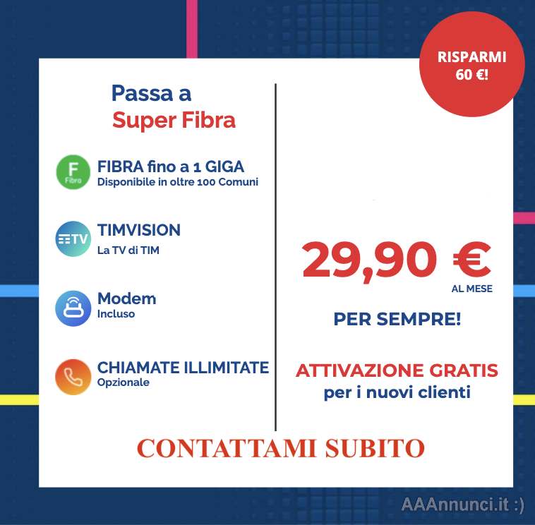 PASSA A INTERNET VELOCE DI TIM