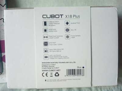 Foto 4 Cubot X18 Plus 4G Smartphone - Blu, mai usato