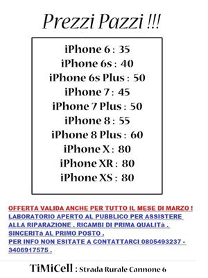 Sostituzione display iphone
