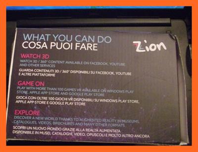 Zion Virtual Game 3D occhiali come nuovi, ottimo stato - Foto 3